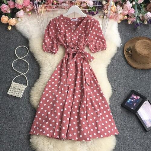 Летние платья в горошек Fitaylor China At AliExpress