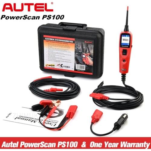 Autel PowerScan PS100 Electrical System Diagnostic Tool OBD2 Scanner Automotive Circuit Tester