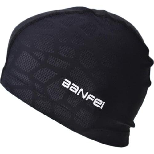 Swimming Cap Men Summer High Elasticity Adult Waterproof Caps Nylon Protect Ear Cap Women Comfortable Super Soft Bathing Caps