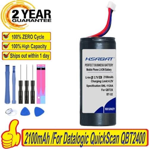 Top Brand 100% New 2100mAh 128003203, BT-32, RBP-2X00 Battery for Datalogic QuickScan QBT2400, QBT2430 Handheld Sca, QBT2X
