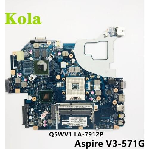 Laptop motherboard For Acer Aspire V3-571G E1-571G V3-531G Q5WV1 LA-7912P NBM6B11001 NB.M6B11.001 With GPU 100% fully tested