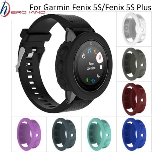 Soft Case Cover Wrist Band for Garmin Fenix 5S Silicone Protective Protector Shell case for Garmin Fenix 5S Plus GPS Smart Watch