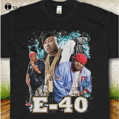 New E40 Bay Area Hip Hop Tee Shirt Vintage Rap Tee Hip Hop MenS Women Unisex Tees Cotton Tee Shirt