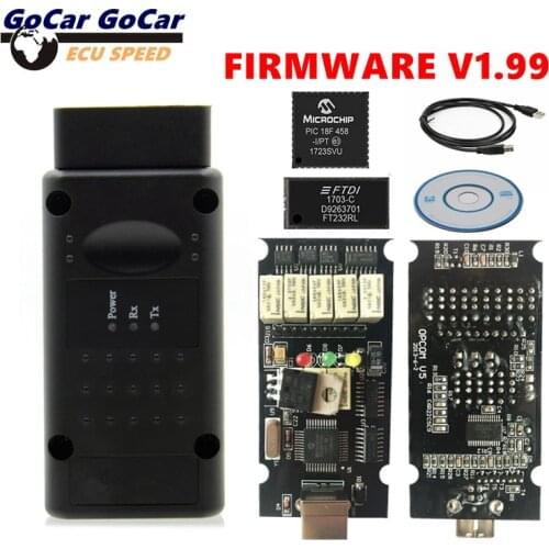 OPCOM V1.99 V1.95 V1.78 V1.79 V1.65 Professional For Opel OBD2 CAN-BUS Diagnostic Scanner PIC18F458&FTDI OP COM 1.99 1.95