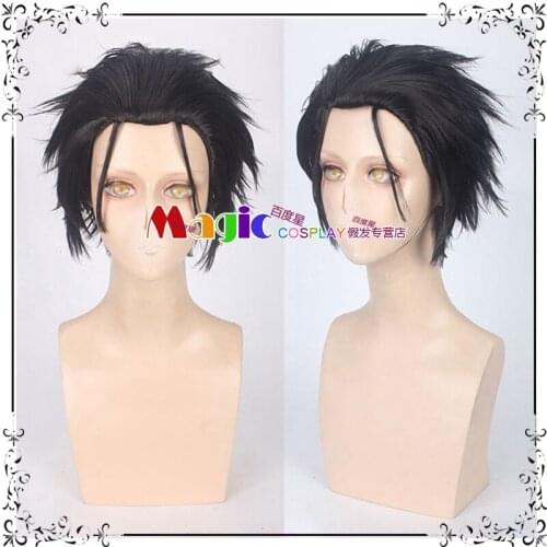 Re: Life in a Different World from Zero Subaru Natsuki Cosplay Wig Short Black Grey Heat Resistant Costume Wig