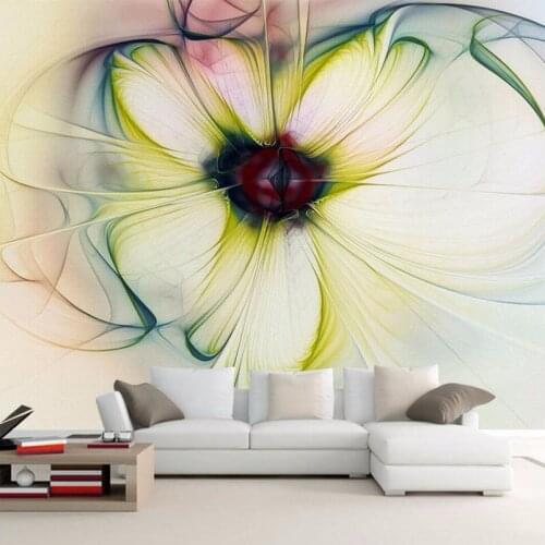 Custom Photo Wallpaper Modern Art Abstract Floral Wallpaper Bedroom Living Room Sofa Backdrop Beautiful Flower Wallpaper Mural