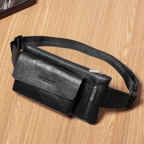 2021 Mens Retro Waist Bag Mens Multifunctional Leisure Sports Shoulder Bag Youth Chest Bag Men Waist Bag Fanny Pack Money Bag