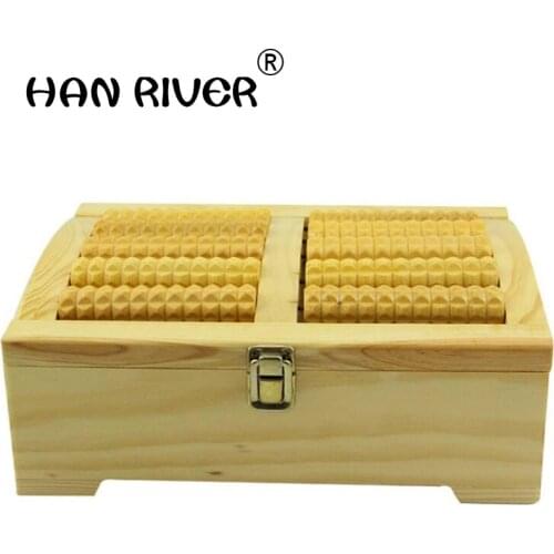 Foot massager Roller wooden Foot massage machine Home foot moxibustion box foot fumigator H0092