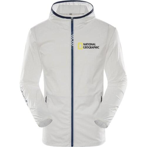 National Geographic Long Sleeved Striped Hooded Sweatshirt Pullover Tops Harajuku