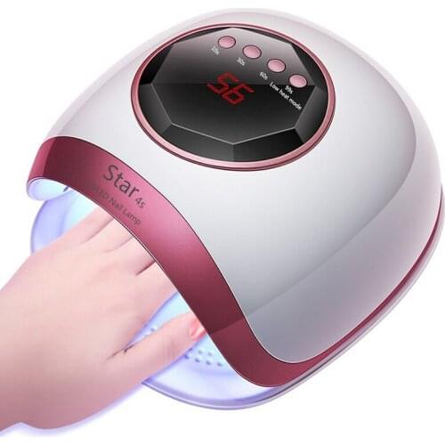 72W Quick-Drying LED UV Lamp Nails Dryer Manicure Pedicure Auto Sensor Ice Lamps For Curing All Gel Varnish With Timer Show