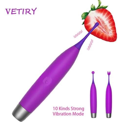 VETIRY 3 in 1 Vibrator Sex Toys for Women 10 Speed Nipple Massager AV Vibrating Sticks G-Spot Orgasm Clit Stimulator Waterproof