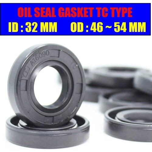 ID 32mm Oil Seal Gasket TC Type Inner 32*46/47/48/50/52/53/54 mm 4Pcs Bearing Accessories Radial Shaft NBR Seals