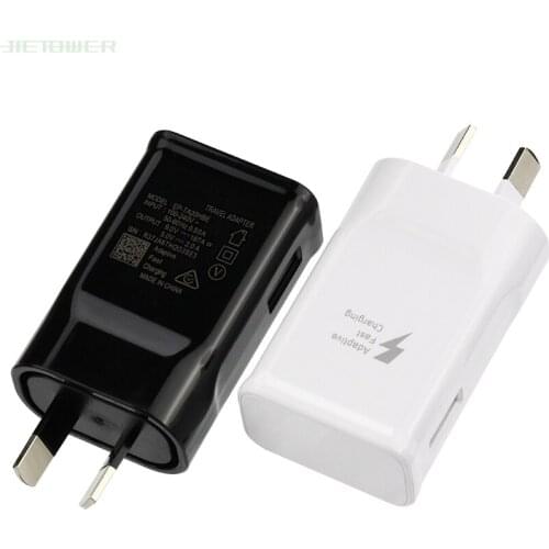 100pcs/lot AU Plug Fast Charging USB Charger for Samsung S8 S9 S6 S7 Edge Note4 Quick Charge USB Power Adapter Wall Charger