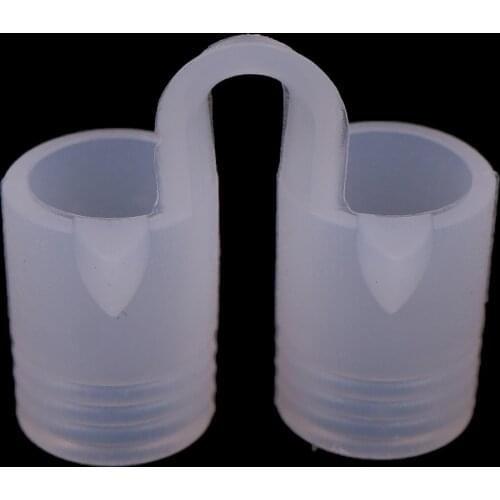 1Box Silicone Anti Snoring Clip Relieve Snore Stopper Guard Easy Sleeping Breath Aid Sleep Apnea Clip Nasal Dilator Device