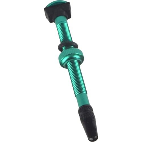 Green Bike Tubeless Tires Presta Valves Replacement Universal Vacuum-Nozzle