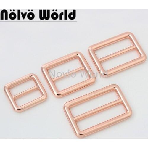 10-50pcs 4 size 19mm 26mm 32mm 38mm Welded Belt Strap buckle Handbag webbing adjusted buckle Alloy Thicken Slider Loop buckle