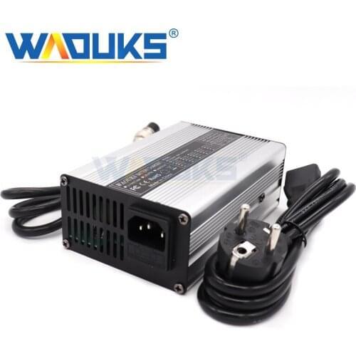 16.8V 8A Li-ion Battery Smart Charger for 4S 14.8V Li-ion Battery Charger With Fan Red Aluminum Case