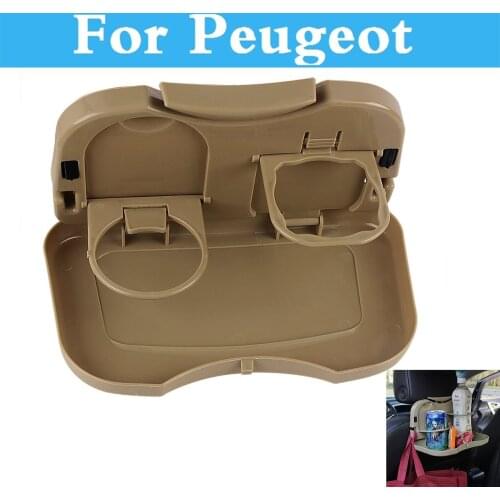 Car Cup Drink Holder Folding Table Debris Rack Auto Seat Shelf For Peugeot 301 307 3008 1007 108 107 2008 206 207 208 208 Gti
