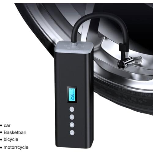 Wireless Car Air Compressor Protable Electric Car Air Pump Mini Tire Inflator Auto Tyre Pumb High Pressure Tire Air Inflator