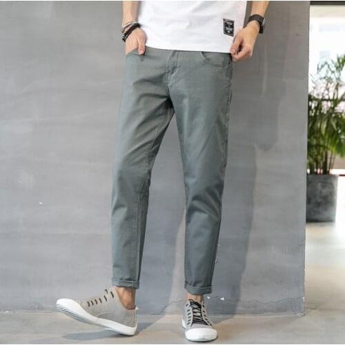 Man Summer Trousers Chinese Style Baggy Thin Casual Sports Breathable Straight Business Male Classic Full Length Trousers L64