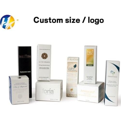 1000pcs Custom paper box cardboard box Lipstick Cosmetic Perfume Bottle Kraft Paper Box Essential Oil Packaging Box