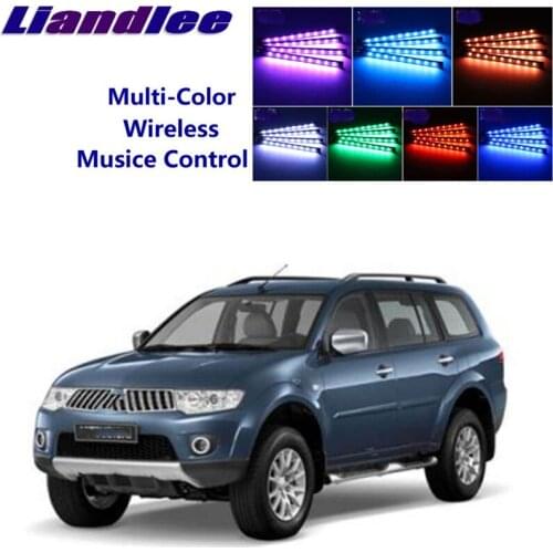 LiandLee Car Interior Floor Decorative Atmosphere Seats Accent Ambient Neon light For Mitsubishi Pajero MK1 1982~1997