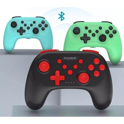 Dual Motor Vibration Wireless Bluetooth Pro Game Controller Turbo Gamepad 6-Axis Gyro Joystick for Ninteno Switch Console and PC