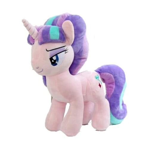 30cm Cute Colourful Unicorn Horse Stuffed White Pink Blue Yellow Orange Purple Green Brown Black Pegasus Luna Plush Doll Toy