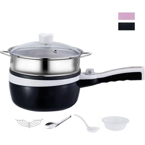 DMWD 2L Multifunctional Mini Non-Stick Electric Cooker For Boiling/Stewing/Frying/Cooking Rice/Hotpot Food Steamer 1-2 People