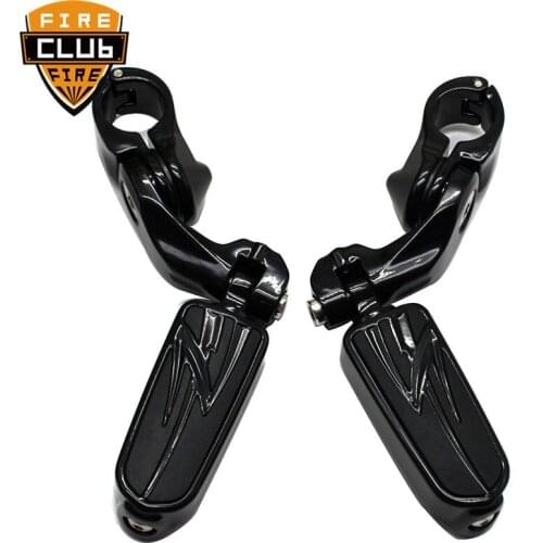Motorcycle Short Angled Adjustable Highway Footpeg Mount Kit For Harley For Kawasaki For Honda For Suzuki