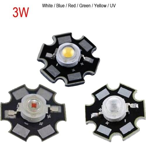 10pcs Real Original Epistar Chip 3W LED Bulb Diodes Lamp Beads White/Red/Blue/green/yelloe/uv LED Bulbs Light