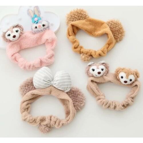 Duffy Bear Stellalou ShellieMay Makeup Headbands Wash Face Headband Women Cartoon Holder Turban Hair Band Hair Accessories