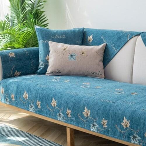 Chenille Sofa Cushion Light Luxury Non-slip Fabric Couch Slipcover Universal Cover Towel Cushion Sofa Cover for Living Room Seat