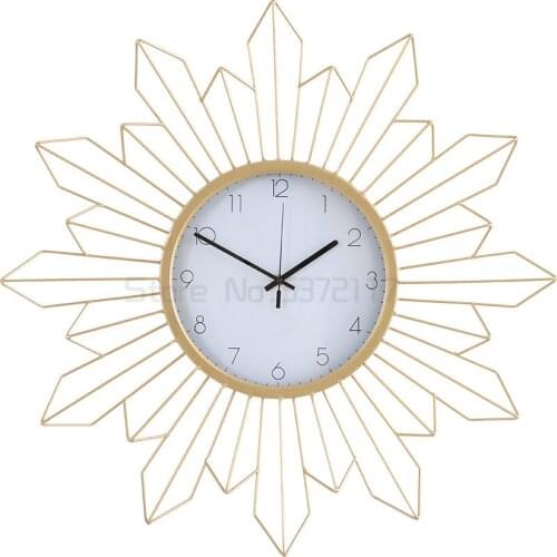 Modern light luxury wall clock sofa background wall decoration clock porch corridor wall clock