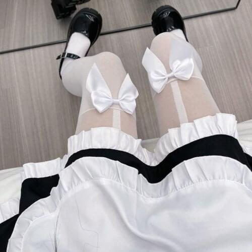 Trend Lovely Tights Hot Girls Women Underwear Japanese Lolita Style Clothes Cute Soft Girlfriend Gift Student Bowknot Pantyhose