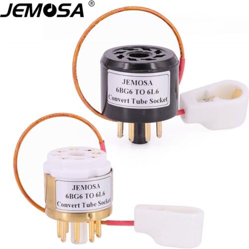 1PC 6BG6 6L6 Vacuum Tube Socket Adapter 6BG6 (TOP)TO 6L6 (BOTTOM) Tube DIY Audio Vacuum Tube Amplifier Convert Socket Adapter