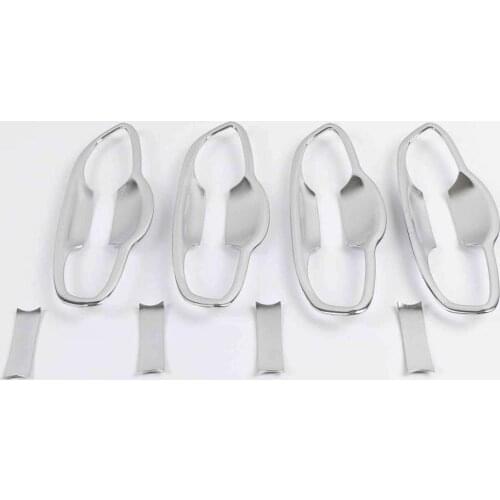 For Volkswagen VW Touran 2016- 2018 2019 ABS Chrome Exterior Door Handle Bowl Cover Trim Car Styling Accessories 4pcs