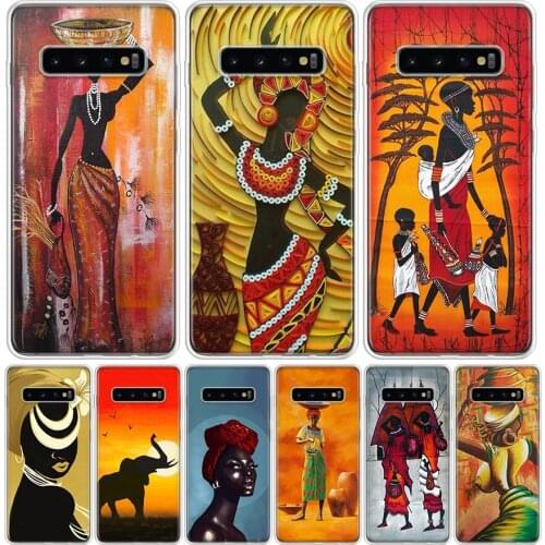 Africa Woman Phone Case for Samsung Galaxy A51 A71 A50 A70 A40 A30 A20E A10 A01 A21 A41 M30S A6 A7 A8 A9 Plus + Cover