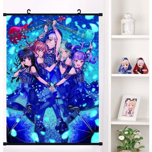 Anime BanG Dream! Maruyama Aya Minato Yukina Lovely Wall Scroll Mural Poster Cartoon Wall Hanging Poster Home Decor Collection
