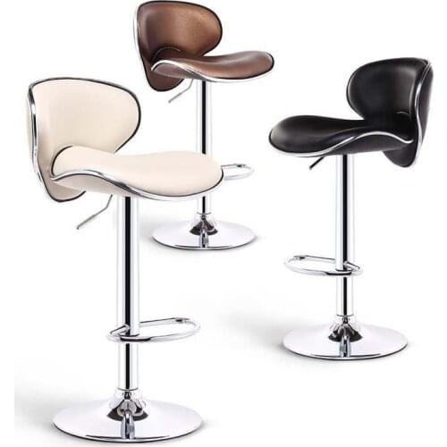 Bar stool simple high stools home lift stool backrest bar chair front desk creative bar tables and chairs