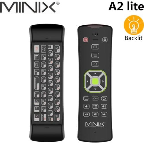 MINIX NEO A2 Lite Backlight Wireless Fly Air Mouse 2.4GHz Gyroscope Smart Remote Control with Keyboard For Android TV Box PC