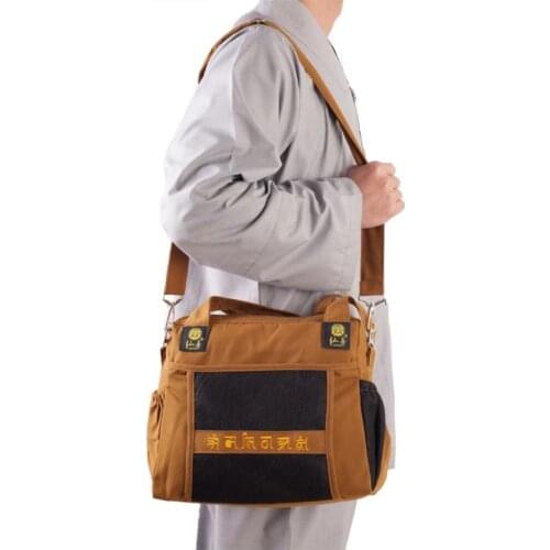 Buddhist Bag Buddha Shoulder Bag Canvas Buddhism Sachet Luo Han Pack