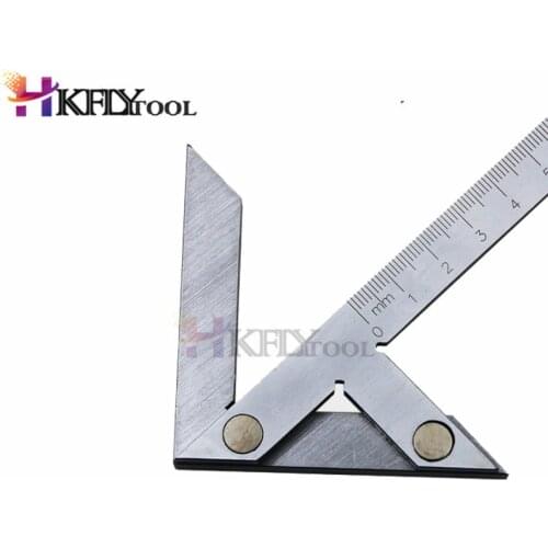 Centering Square 100*70mm Gaging Center Gauge Round Bar Marking Center Finding Gauge Vernier Caliper Measurement Tool