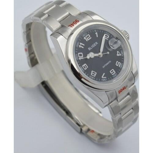 41mm Black Sterile Automatic Men Watch NH35 MIYOTA 8215 Sapphire Glass 316L Stainless Steel Band
