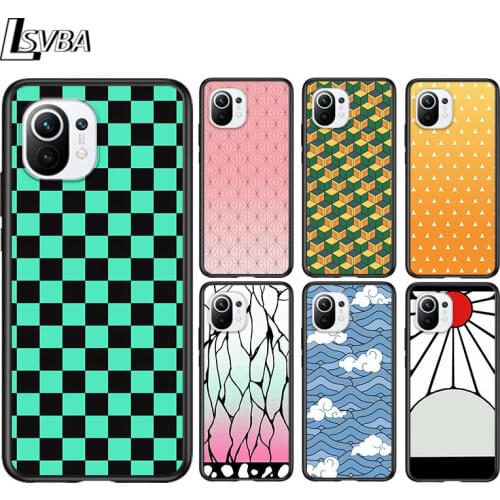 Demon Slayer Tanjirou Nezuko for Xiaomi Mi 11 10T Note 10 Ultra 5G 9 9T SE 8 A3 A2 A1 6X Pro Play F1 Lite 5G Black Phone Case