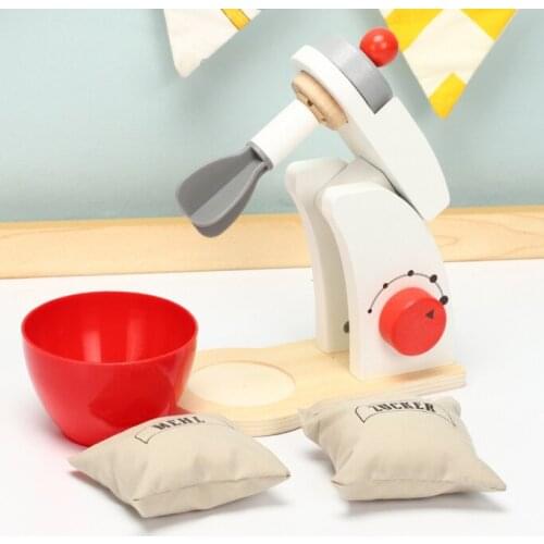 Multi Syles Wooden Childrens toy family bread machine blender coffee machine Toys for Children