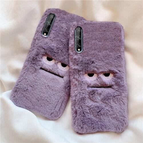 Monster Plush Cartoon Phone Case For Huawei Y6P Y5P Y6S 2020 Y7A Y7P Y9A Y8S Y8P P30 P40 P20 Case Honor 8 9 10 Lite E 7A 7C Pro