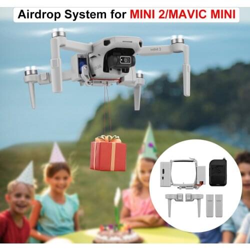 For DJI Mavic Mini 2/Mini/Mini SE Airdrop Air Drop System Drone Thrower Fishing Bait Wedding Ring Gift Throw Deliver Life