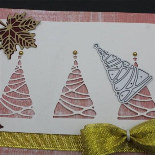 Christmas Tree Decoration Metal Cutting Dies Stencil Template for DIY Scrapbooking Paper Album Photo Card Making