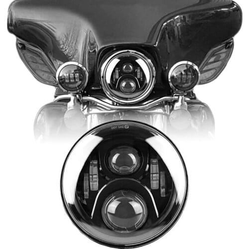 50W 7 inch Motorcycle LED headlight High/Low Beam headlamp for Tour Glide Softail Road King Street Glide